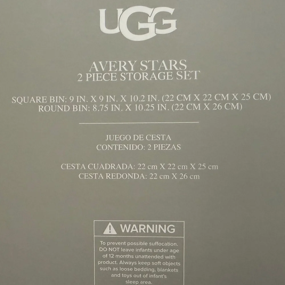 UGG 2 piece storage set